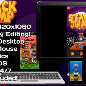 Stack Jump - HTML5 Game 6 Levels + Mobile Version! (Construct 3 | Construct 2 | Capx)