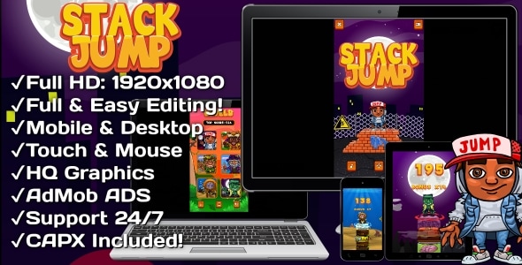 Stack jump html5 game 6 levels mobile version construct 3 construct 2.jpg