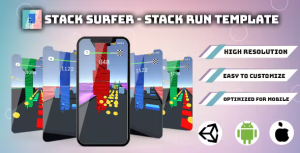 Stack surfer stack run 3d unity game template unityads codermarket.png