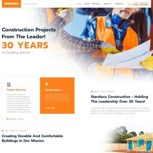 Standocs - Construction Company WordPress Elementor Theme