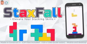 Staxfall html5 casual game gplpixel.jpg