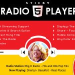 Sticky Full Width Radio Player WordPress Plugin