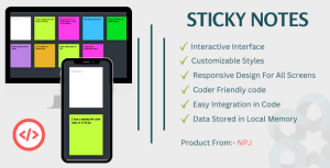 Sticky notes web application gplpixel.png
