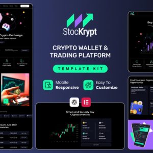 Stockrypt - Online Trading &Investment Elementor Template Kit