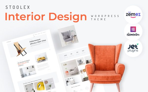 Stoolex - Interior Design Multipurpose Minimal WordPress Elementor Theme - Image 1