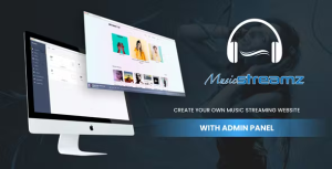 Streamz a music streaming website with admin panel codermarket.png