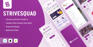 Strivesquad byjus clone udemy online learning flutter 3 ui kit .png