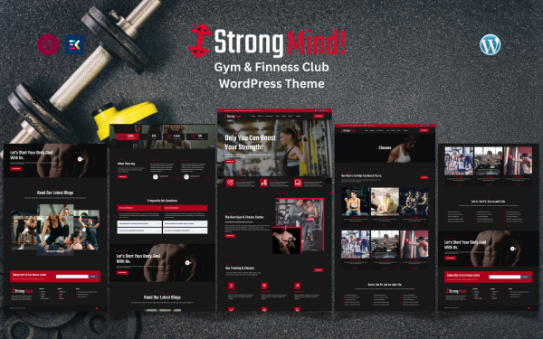Strong Mind - Gym & Fitness Club WordPress Theme - Image 1
