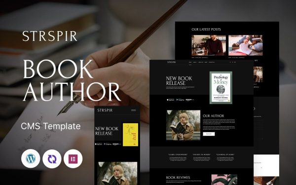 Strspir - Book Author Multipurpose Responsive WordPress Theme - Image 1