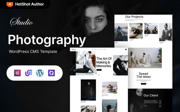 Studio - Photography Portfolio Elementor WordPress Theme - Image 1