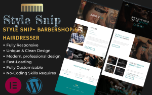 Style snip barbershop hairdresser elementor wordpress theme.png