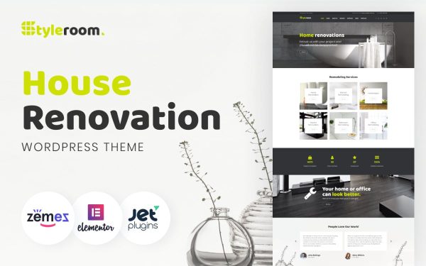 StyleRoom - House Renovation Responsive WordPress Theme - Image 1