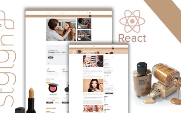 Stylyn - Beauty and Cosmetic Shop React Template - Image 1