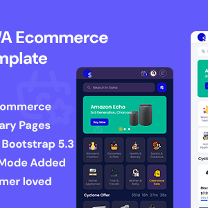 Suha - PWA Ecommerce Mobile