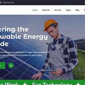 Sungo - Solar & Renewable Energy WordPress Theme