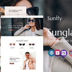 Sunify - Eyeglasses and Sunglasses WordPress Elementor Theme