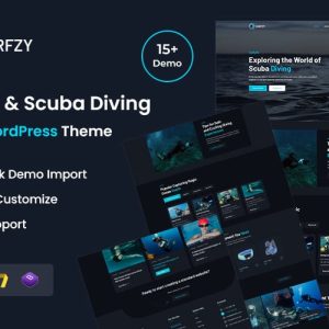 Surfzy – Surfing and Scuba Diving Water WordPress Theme