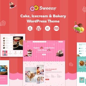 Sweeny - Cake, Ice Cream & Bakery Store WordPress Theme