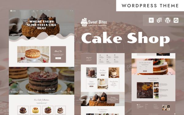 Sweet Bite - Cake Shop & Pastry WordPress Elementor Theme - Image 1