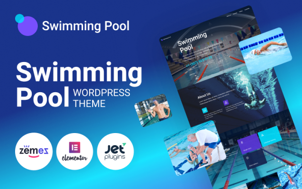 Swimming Pool - Modern Swimming Pool WordPress Theme - Image 1
