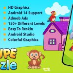 Swipe Puzzle Game For Kids + Ready For Publish + Android