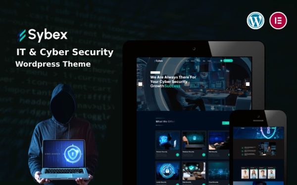 Sybex - IT & Cyber Security WordPress Theme - Image 1
