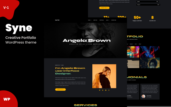 Syne – Creative Portfolio WordPress Theme - Image 1