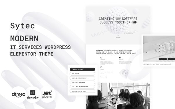 Sytec - Modern IT Services Landing WordPress Elementor Theme - Image 1