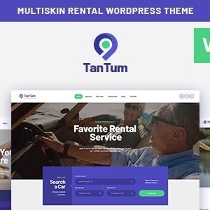 TanTum - Car, Scooter, Boat & Bike Rental Services WordPress Theme