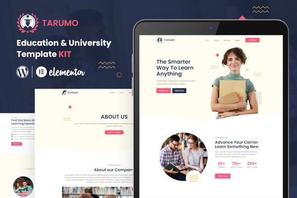 Tarumo - Education & University Elementor Template Kit - Image 1