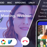 Teammeet - Video Conference, Online Live Meeting, Webinar App Bundle (Web, Android & Desktop)