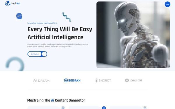 Techbot – Artificial Intelligence & Technology WordPress Theme - Image 1