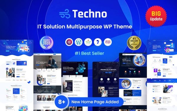 Techno - Technology IT Solutions & Business Consultant WordPress Theme - Image 1