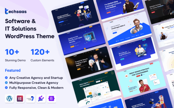 Techsaas - Software and IT Solution SaaS WordPress Theme - Image 1