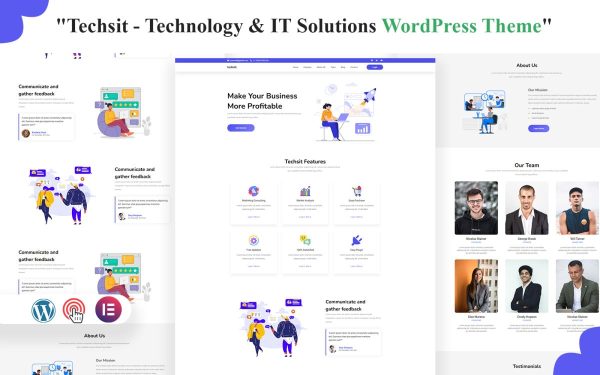 Techsit - Technology and Agency IT Wordpress Theme - Image 1