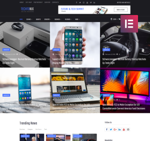 Techtonix tech blog wordpress elementor theme.png