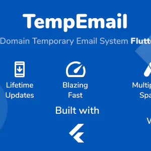 Temp Email - Flutter App for TMail - Multi Domain Temporary Email System