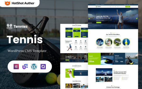 Tenniez - Tennis And Sports Club WordPress Elementor Theme - Image 1