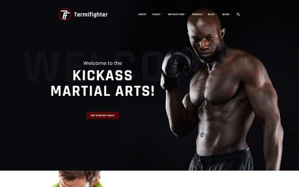 Termifighter - Martial Arts Club Responsive WordPress Theme - Image 1