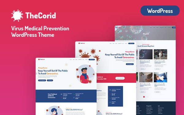 Thecorid - Virus And Medical Prevention WordPress Theme - Image 1