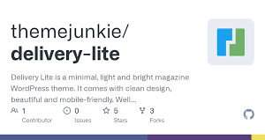 Theme Junkie Delivery Lite WordPress Theme