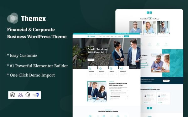 Themex - Financial & Corporate Business WordPress Theme - Image 1