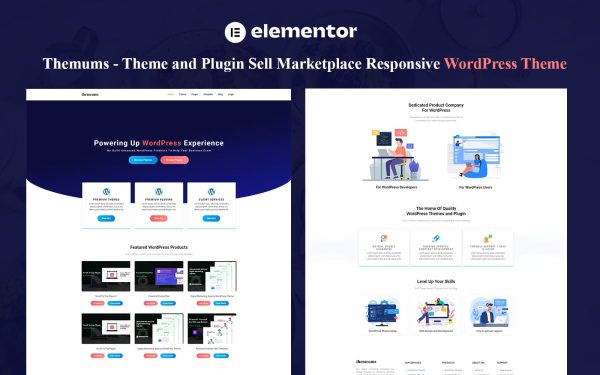 Themums - Theme and Plugin Sell Marketplace Responsive WordPress Theme - Image 1