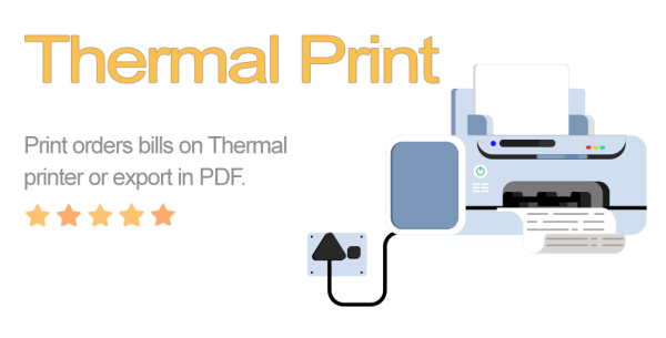 Thermal Print - Plugin for QR SaaS, and WhatsApp Food - Image 1