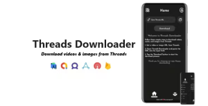 Threads downloader videos images audios downloader admob fan .png