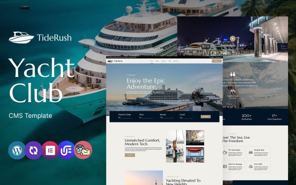 TideRush - Yacht Club Multipurpose Responsive WordPress Theme - Image 1