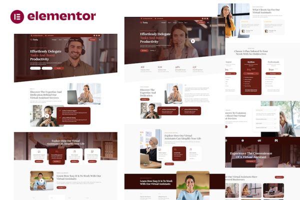 Timku - Virtual Assistant Business Elementor Template Kit - Image 1