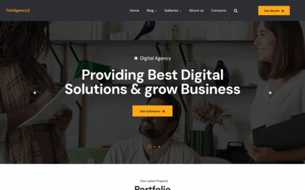 TishAgency2 - Digital Agency WordPress Theme - Image 1