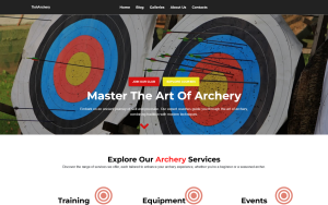 Tisharchery archery wordpress theme.png