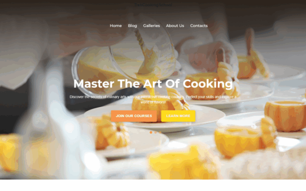 TishCookingSchool - Cooking School WordPress Theme - Image 1